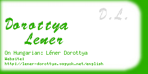 dorottya lener business card