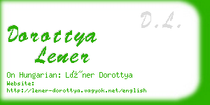 dorottya lener business card